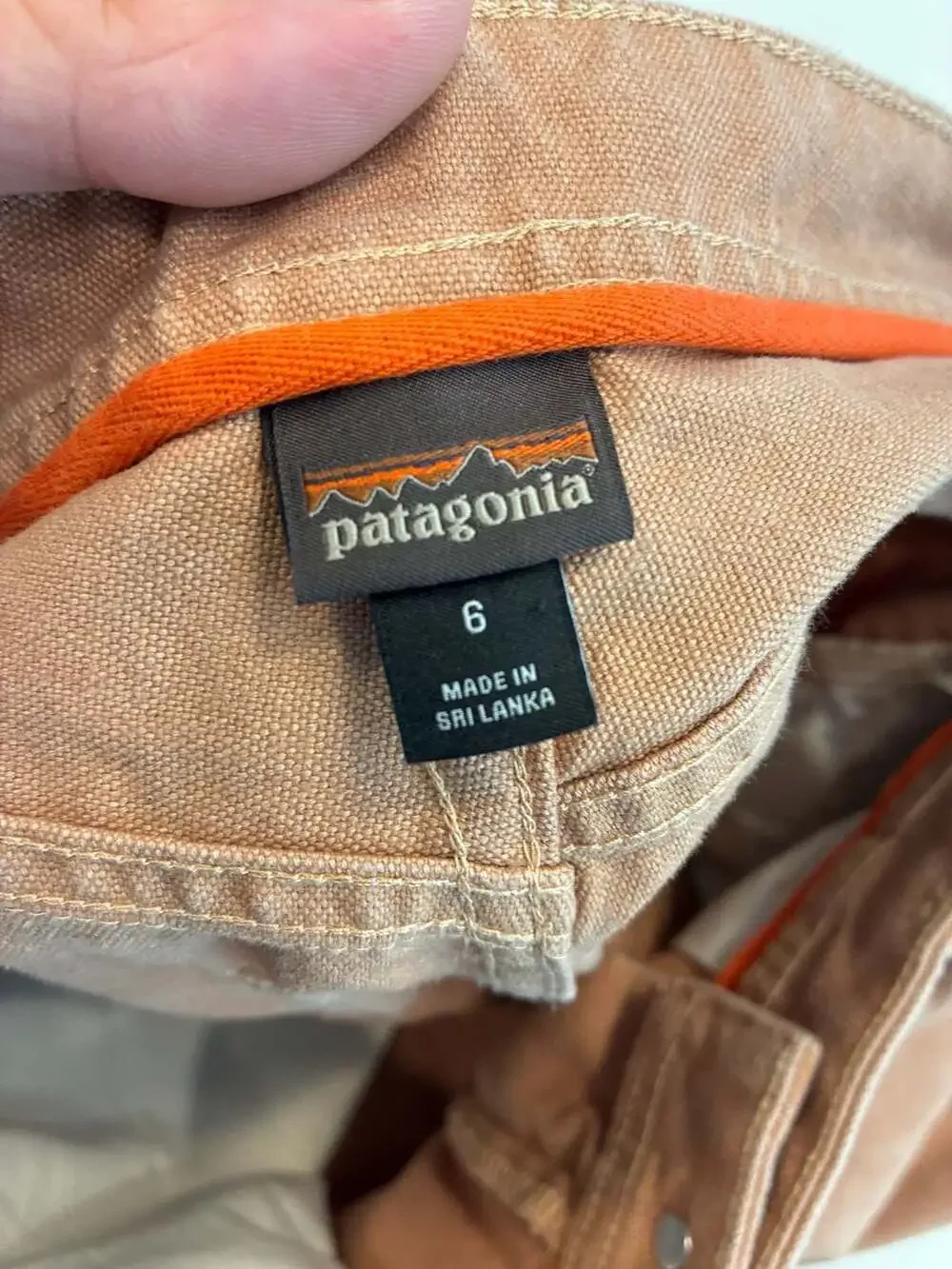 Patagonia Canvas Utility Shorts Size 6 Brown Workwear